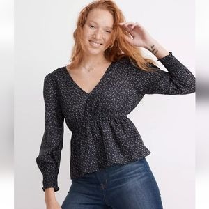Madewell peplum top